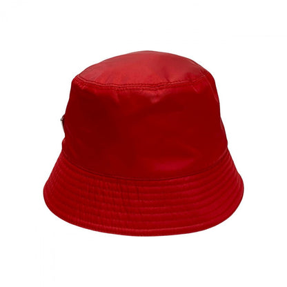 Prada Hat Nylon Red Triangular Logo Re-Nylon Women S