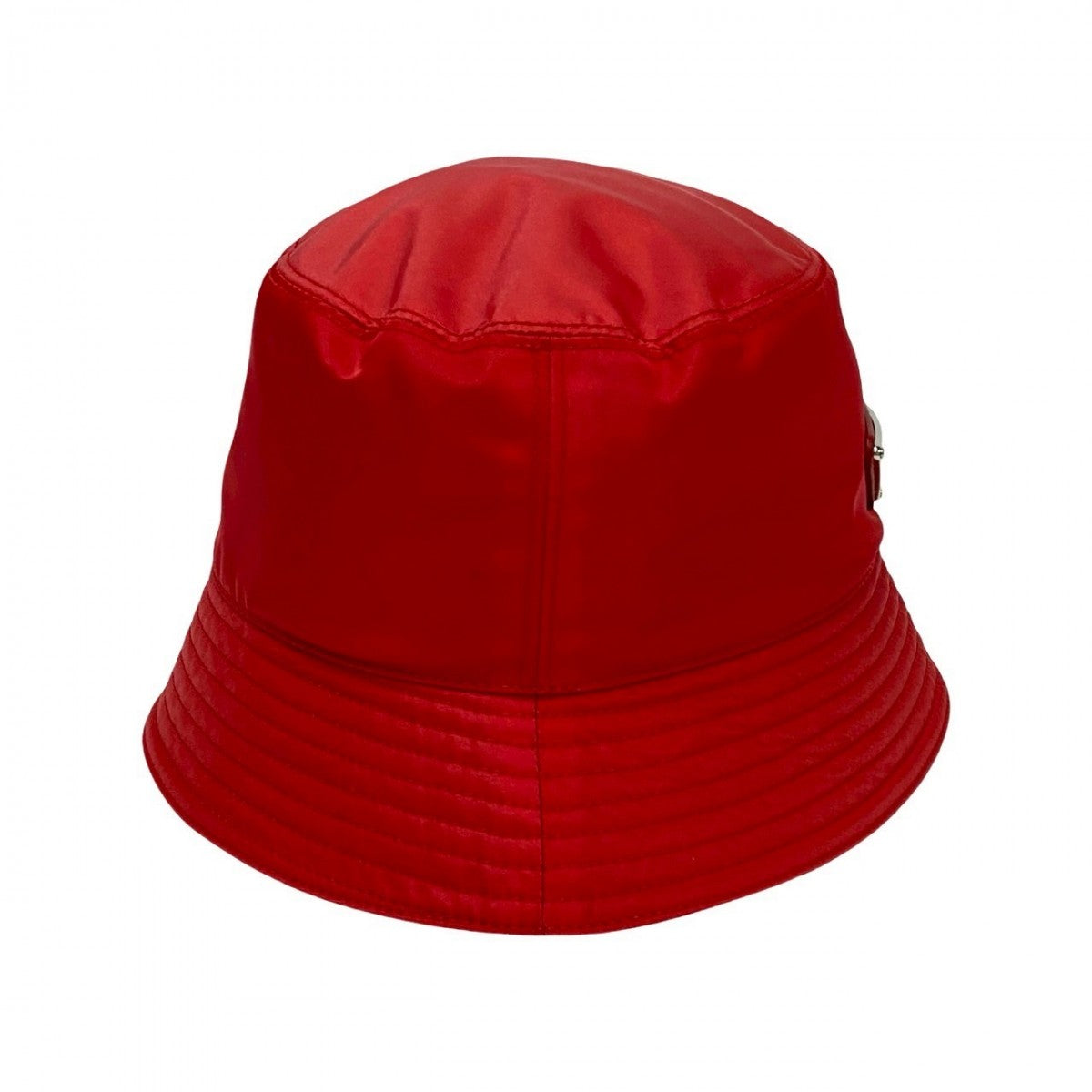 Prada Hat Nylon Red Triangular Logo Re-Nylon Women S