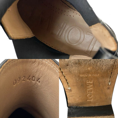Loewe Boots 092 404 Leather Black Terra Chelsea Boots Mens 41