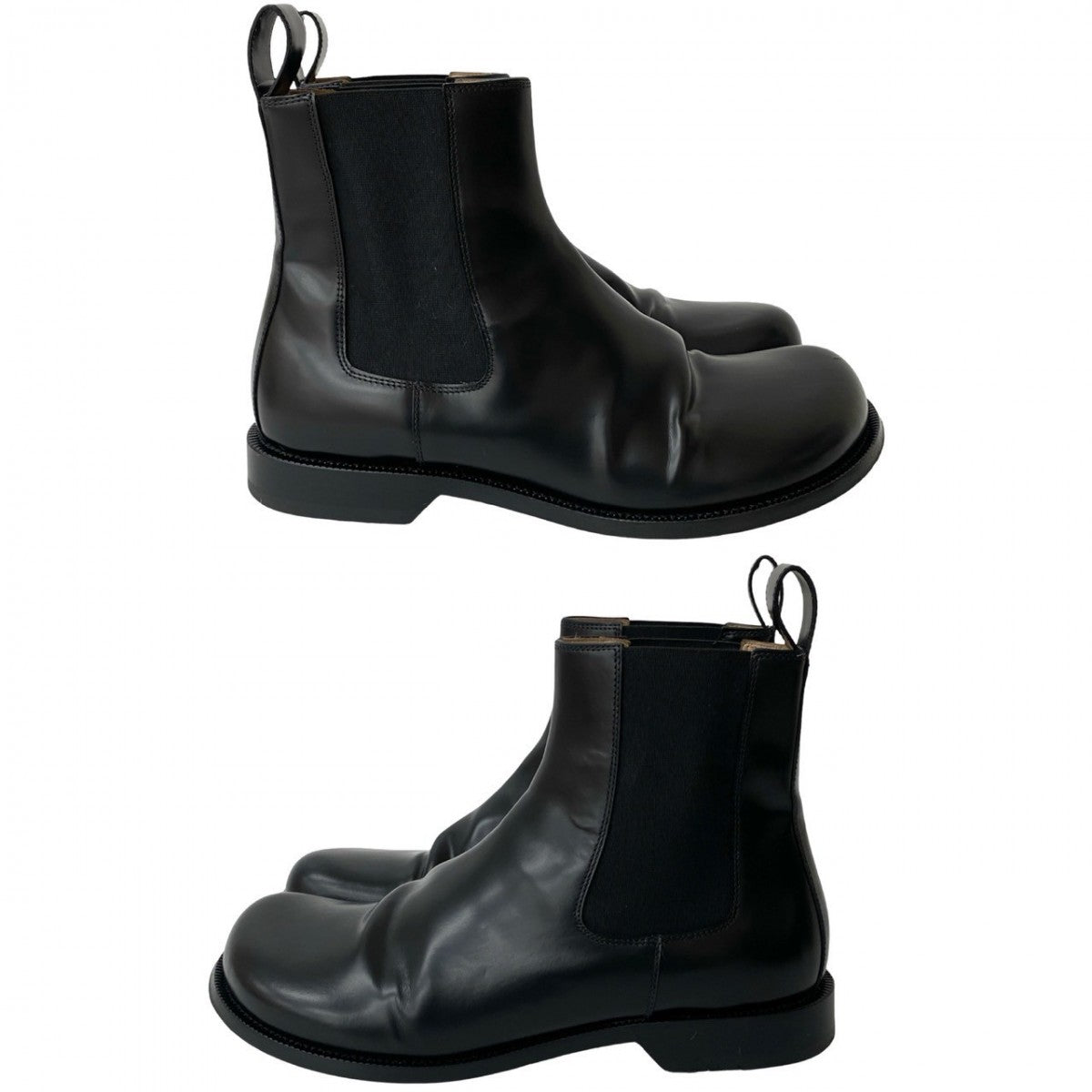 Loewe Boots 092 404 Leather Black Terra Chelsea Boots Mens 41