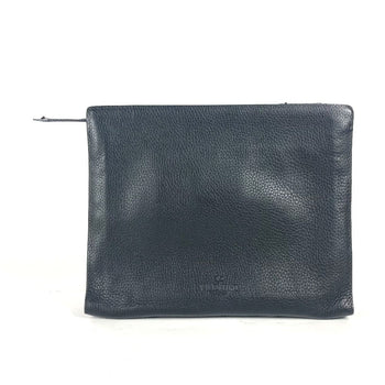 Valentino Clutch Bag Leather Black Studs Mens
