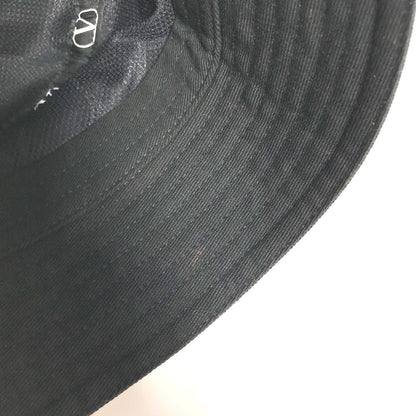 Valentino Hat Hga11Hcy Cotton Black V Logo Women 58