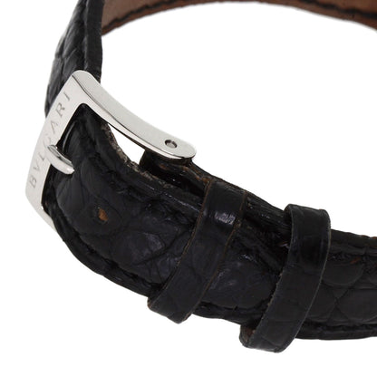Bvlgari Watches Quartz Bb26Sl Stainless Steel, Leather Silver Bvlgari Bvlgari 12P Diamond Black