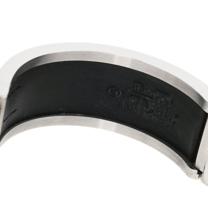 Fendi Watches Quartz 3250L Stainless Steel , Stainless Steel Silver Bangle Watch Black Dial Women