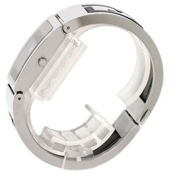 Fendi Watches Quartz 3250L Stainless Steel , Stainless Steel Silver Bangle Watch Black Dial Women