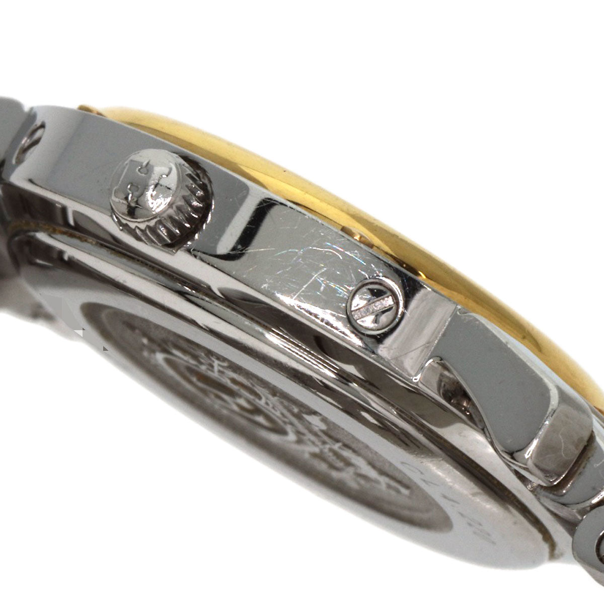 Hermes Watches Quartz Cl4.220 Stainless Steel , Ssxgp Gold Clipper White Dial Women