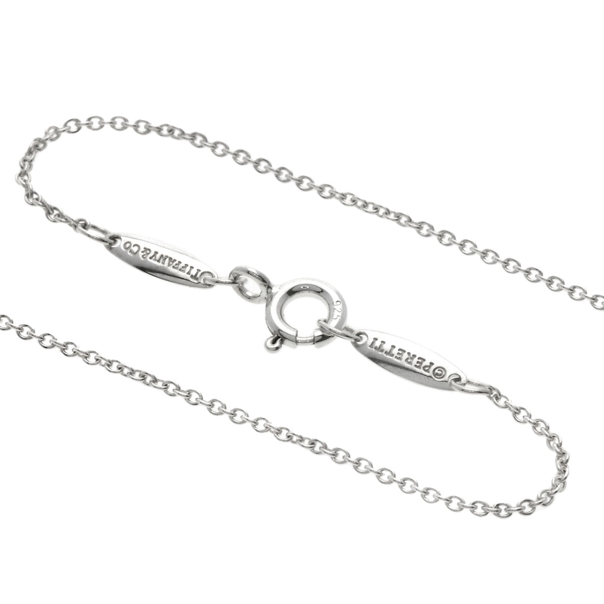 Tiffany&Co. Necklace Sv Silver By The Yard 1P Diamond
