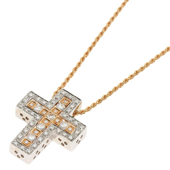 Damiani Necklace K18Wg , K18Pg Gold Belle Epoque Small Diamond Women