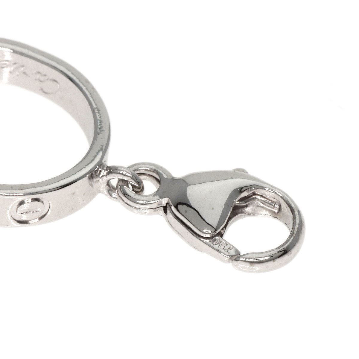 Cartier Pendant Top K18Wg Silver Baby Love Charm Women