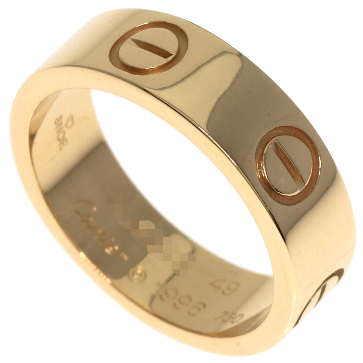 Cartier Ring 18K Yellow Gold Gold Love Ring #49 Women