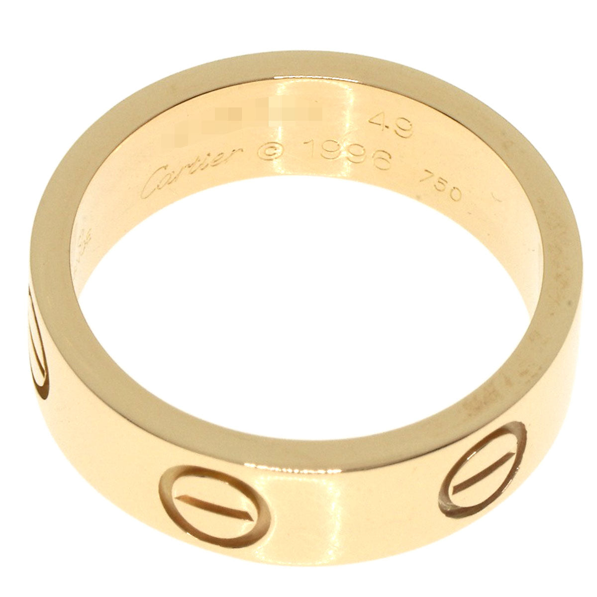 Cartier Ring 18K Yellow Gold Gold Love Ring #49 Women