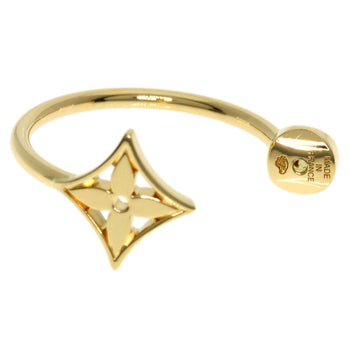Louis Vuitton Pierce 18K Yellow Gold Gold Creole Monogram Idylle Diamond Single Earring Women
