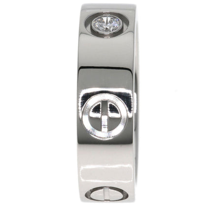 Cartier Ring Pt950 Silver Love Ring 1P Diamond #49 Women