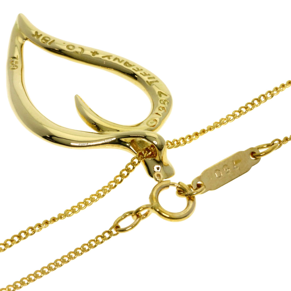 Tiffany&Co. Necklace 18K Yellow Gold Gold Leaf Women