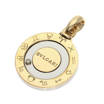 Bvlgari Pendant Top 18K Yellow Gold Gold Horoscope 1P Diamond