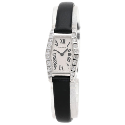 Cartier Watches Quartz Wj2005W3 K18Wg, Leather Silver Hexagonal Laniere Silver Dial Women