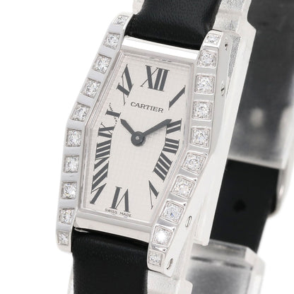 Cartier Watches Quartz Wj2005W3 K18Wg, Leather Silver Hexagonal Laniere Silver Dial Women