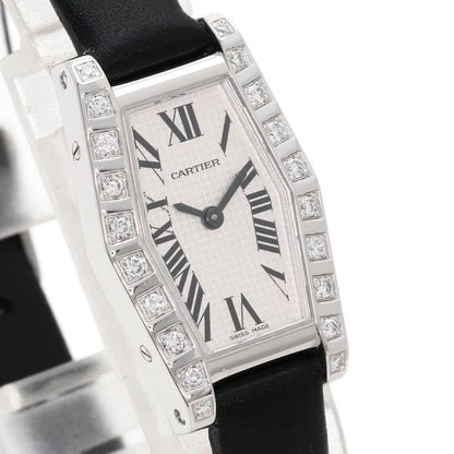 Cartier Watches Quartz Wj2005W3 K18Wg, Leather Silver Hexagonal Laniere Silver Dial Women