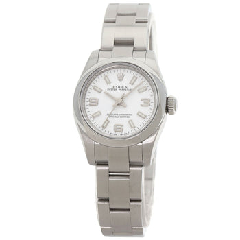 Rolex Watches Mechanical Automatic 176200 Stainless Steel Silver Oyster Perpetual 26 White Dial