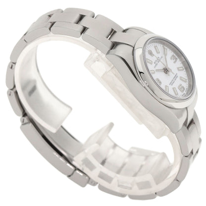 Rolex Watches Mechanical Automatic 176200 Stainless Steel Silver Oyster Perpetual 26 White Dial