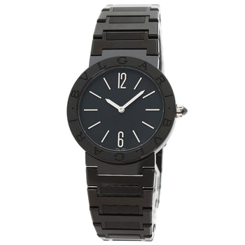 Bvlgari Watches Quartz Bb33S Stainless Steel, Black Dlc Black Bulgari Bulgari Black Diamond-Like