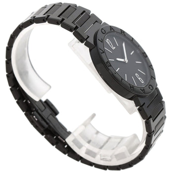 Bvlgari Watches Quartz Bb33S Stainless Steel, Black Dlc Black Bulgari Bulgari Black Diamond-Like