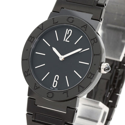 Bvlgari Watches Quartz Bb33S Stainless Steel, Black Dlc Black Bulgari Bulgari Black Diamond-Like