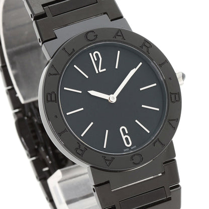 Bvlgari Watches Quartz Bb33S Stainless Steel, Black Dlc Black Bulgari Bulgari Black Diamond-Like