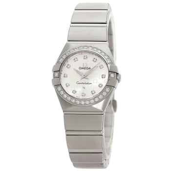 Omega Watches Quartz 123.15.27.60.52.001 Stainless Steel , Stainless Steel Silver Constellation