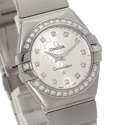 Omega Watches Quartz 123.15.27.60.52.001 Stainless Steel , Stainless Steel Silver Constellation
