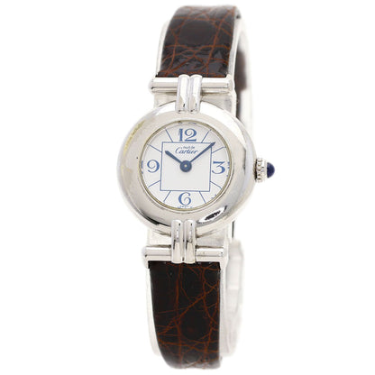 Cartier Watches Quartz W1011455 Stainless Steel Silver Must-Collize White Dial