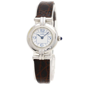 Cartier Watches Quartz W1011455 Stainless Steel Silver Must-Collize White Dial