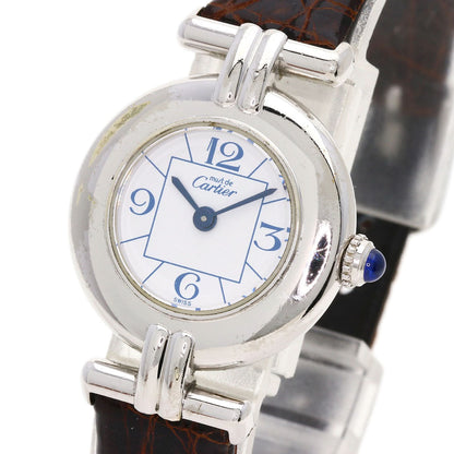 Cartier Watches Quartz W1011455 Stainless Steel Silver Must-Collize White Dial