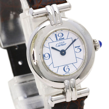 Cartier Watches Quartz W1011455 Stainless Steel Silver Must-Collize White Dial
