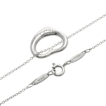 Tiffany&Co. Necklace Sv Silver Open Heart Diamond