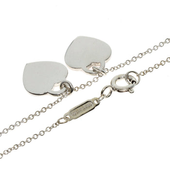 Tiffany&Co. Necklace Sv Silver Return To Mini Double Heart Tag