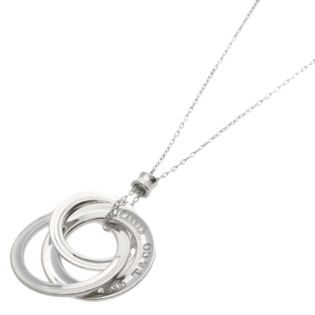 Tiffany&Co. Necklace Sv Silver 1837 Interlocking Triple Circle