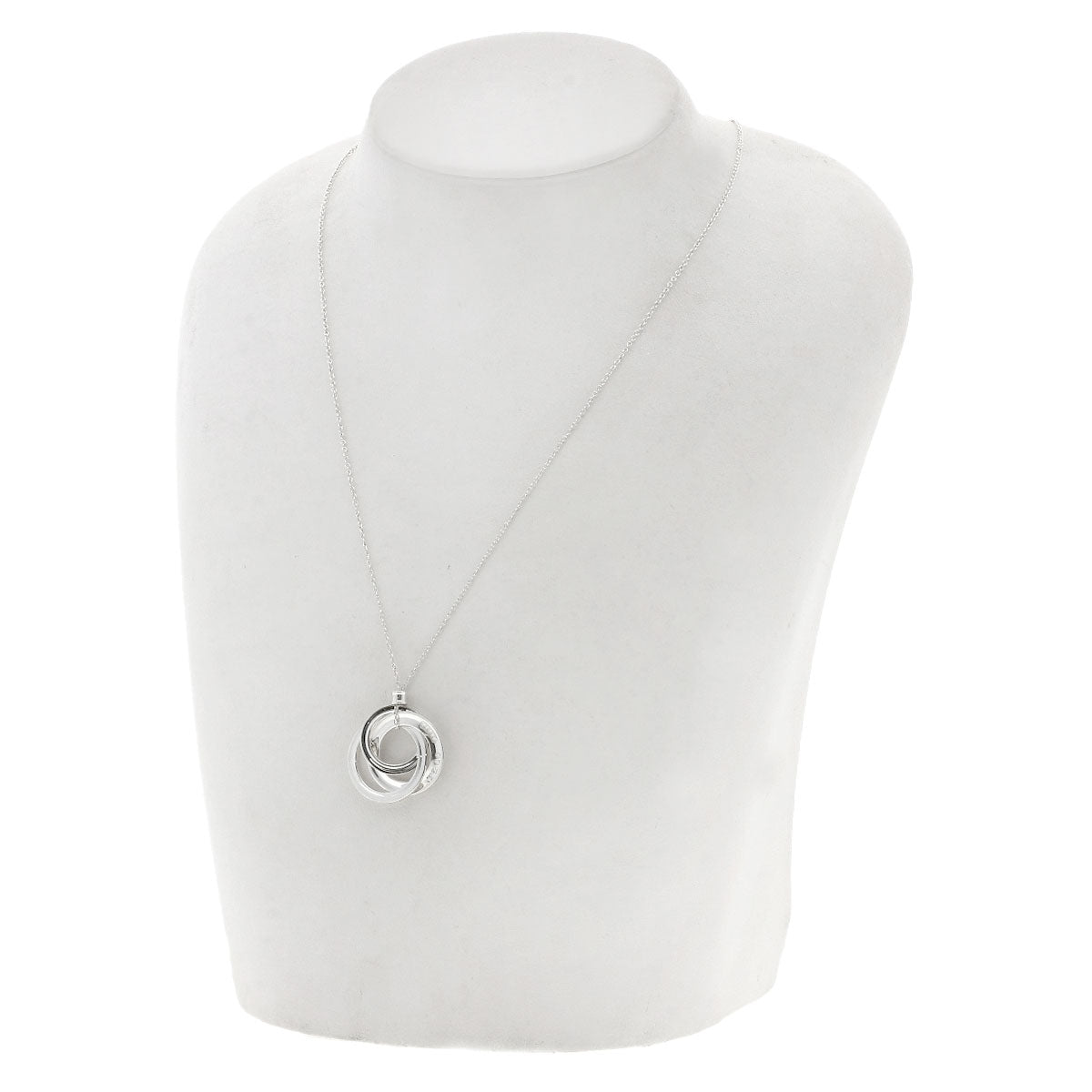 Tiffany&Co. Necklace Sv Silver 1837 Interlocking Triple Circle