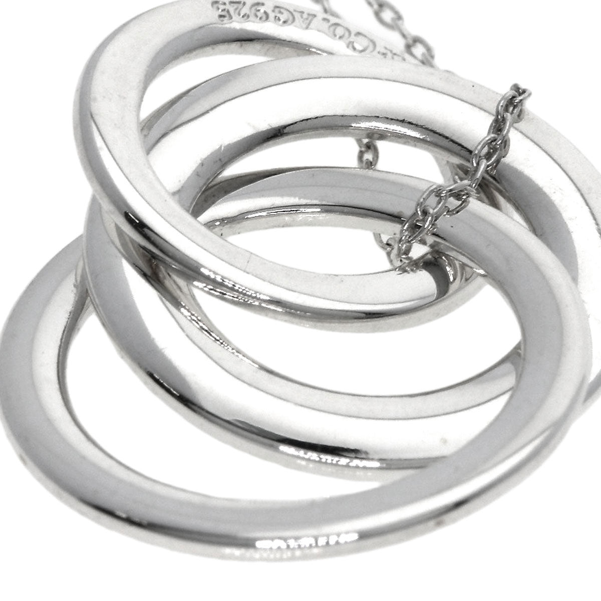 Tiffany&Co. Necklace Sv Silver 1837 Interlocking Triple Circle