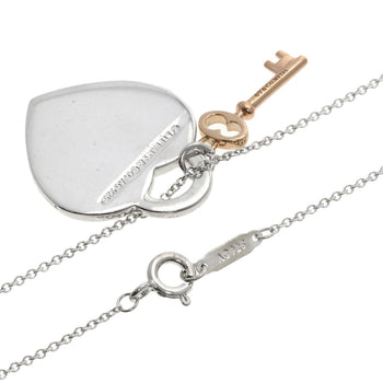 Tiffany&Co. Necklace Sv Silver Return To Heart Tag & Key