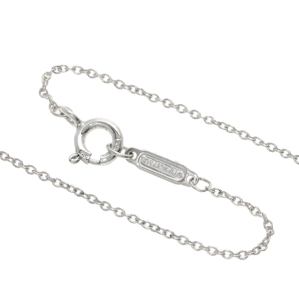 Tiffany&Co. Necklace Sv Silver Return To Mini Double Heart