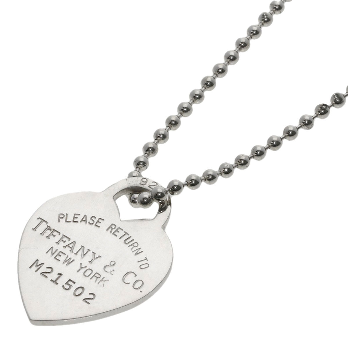 Tiffany&Co. Necklace Sv Silver Return To Heart Long