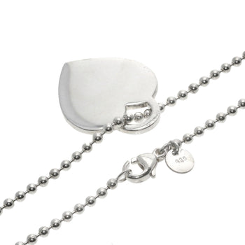 Tiffany&Co. Necklace Sv Silver Return To Heart Long