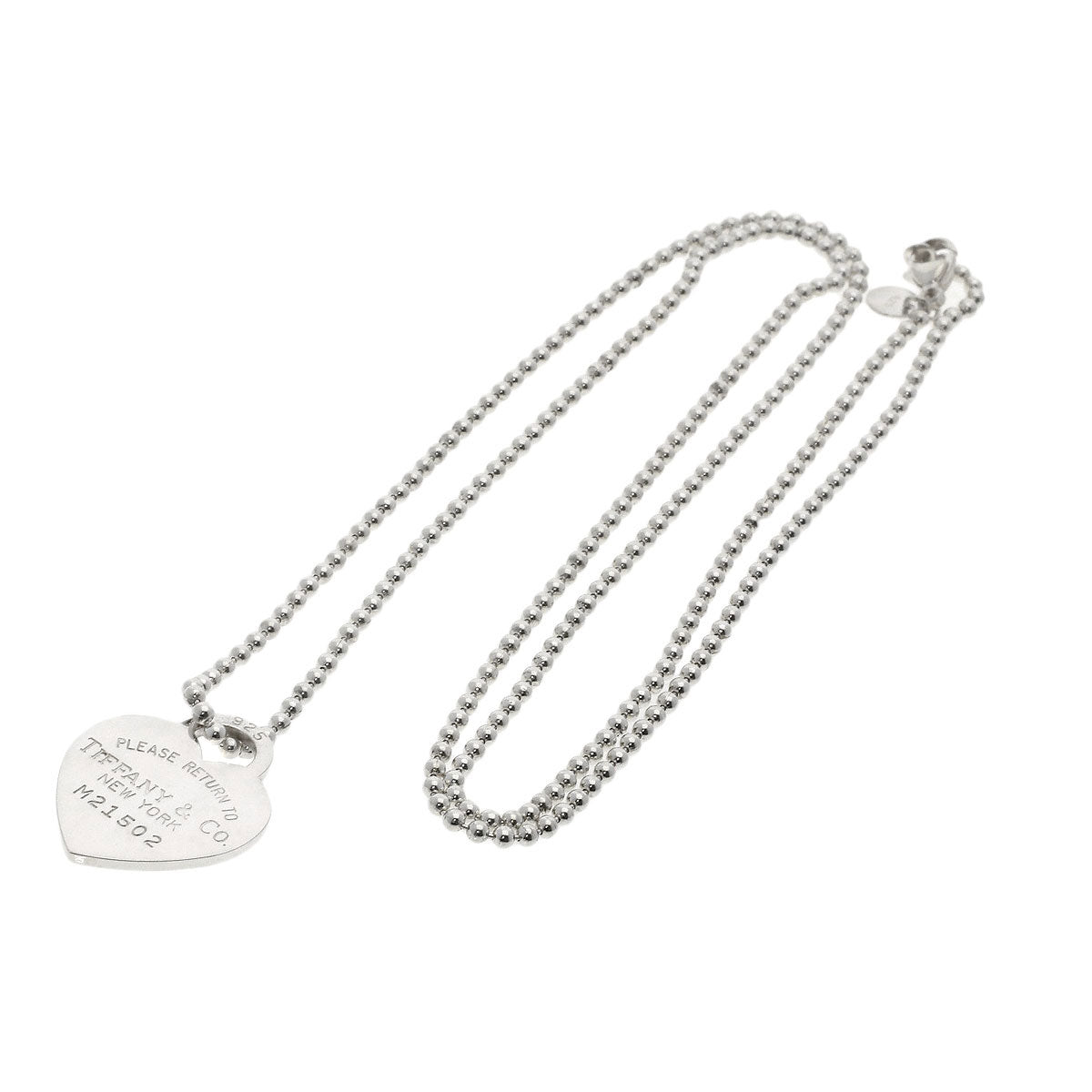 Tiffany&Co. Necklace Sv Silver Return To Heart Long