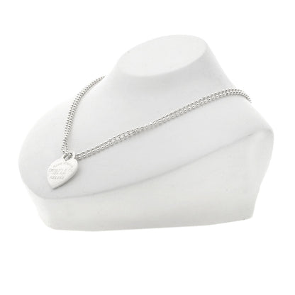 Tiffany&Co. Necklace Sv Silver Return To Heart Long
