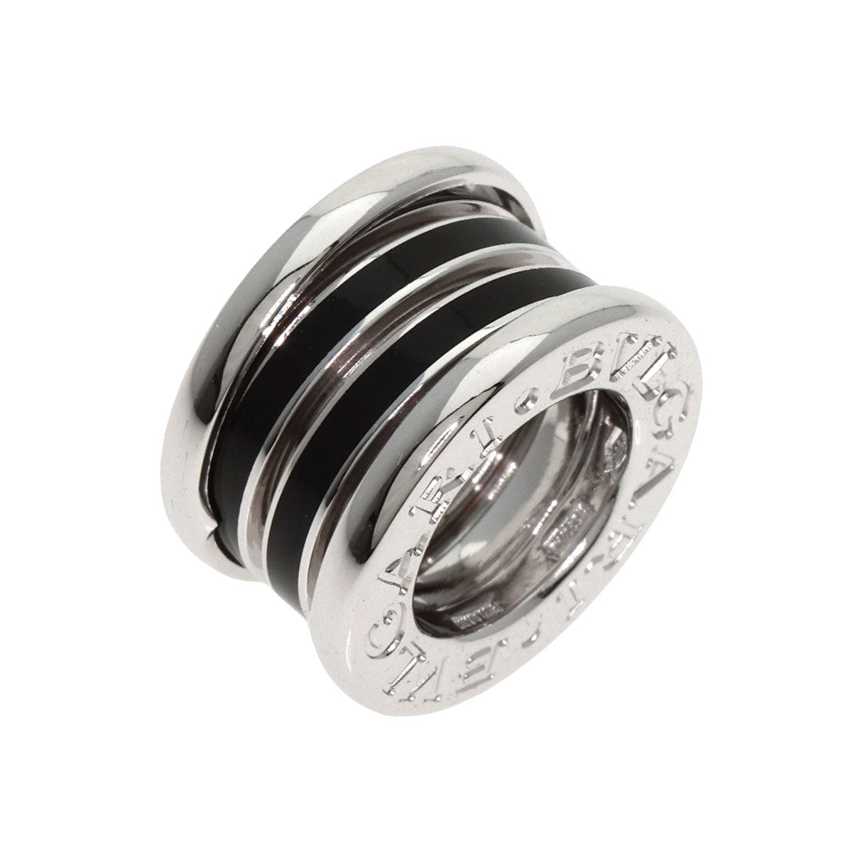 Bvlgari Pendant Top K18Wg Silver B-Zero1 B-Zero One Black Lacquer