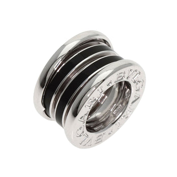 Bvlgari Pendant Top K18Wg Silver B-Zero1 B-Zero One Black Lacquer