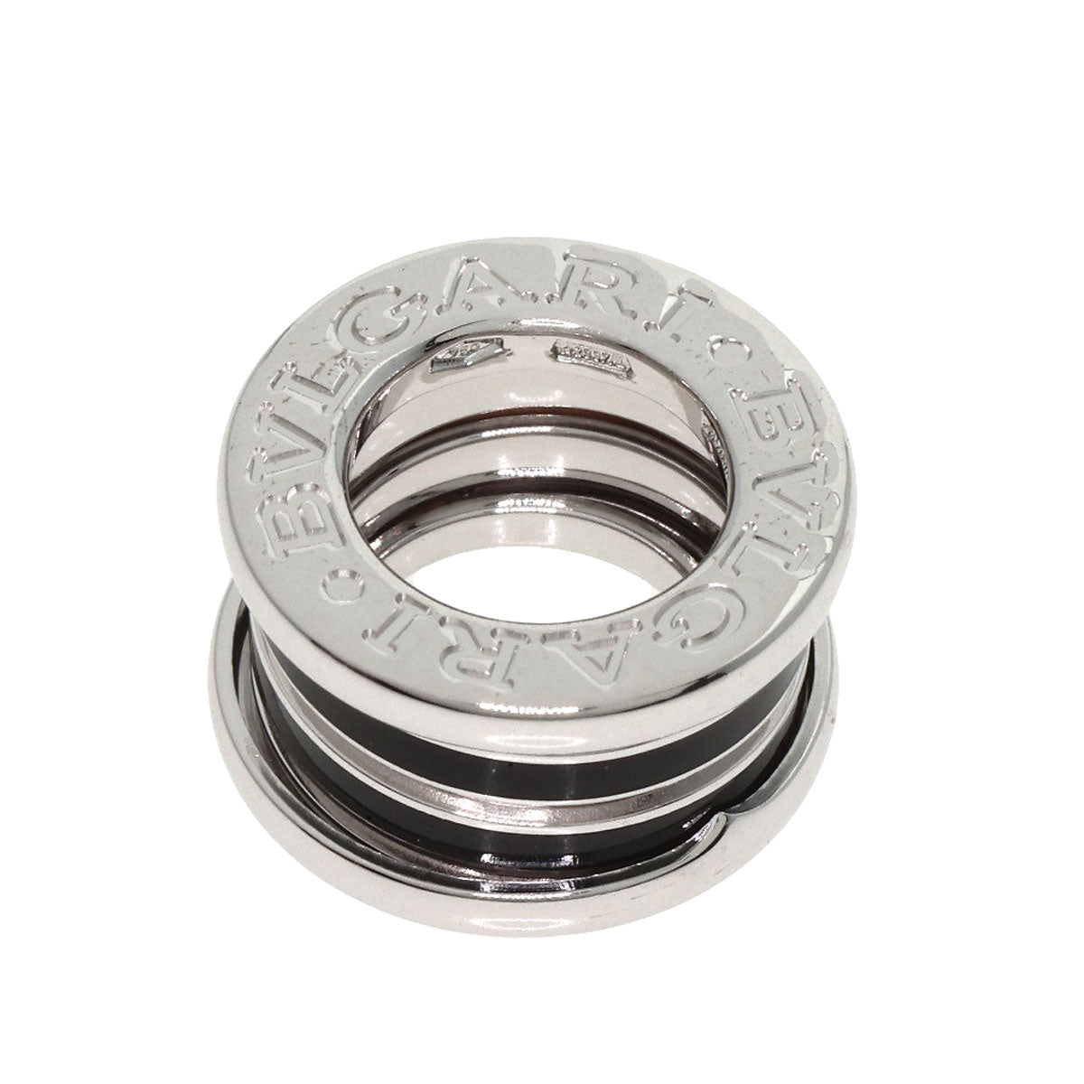 Bvlgari Pendant Top K18Wg Silver B-Zero1 B-Zero One Black Lacquer