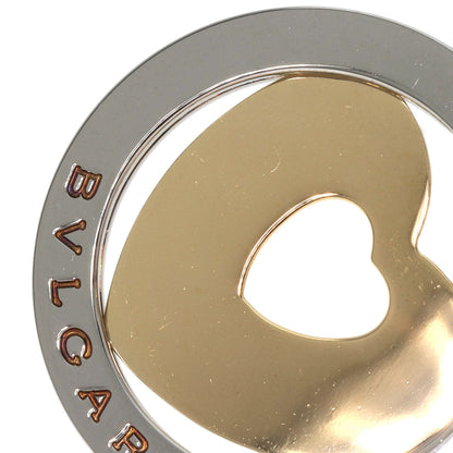 Bvlgari Pendant Top 18K Yellow Gold Silver Tond Heart