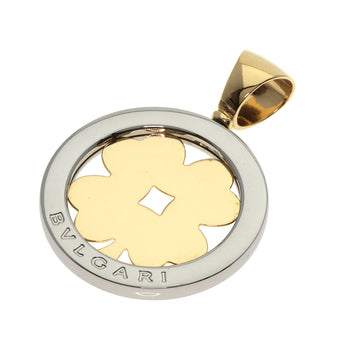 Bvlgari Pendant Top K18Yg , Stainless Steel Silver Tond Clover Women